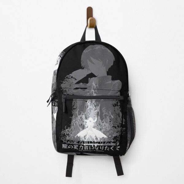 The Eminence in Shadow or Kage no Jitsuryokusha ni Naritakute anime characters Cid Kagenou in Distressed Grunge Style featured with The Eminenece in Shadow Japanese Text Kanji Backpack RB0512 product Offical the eminence in shadow Merch