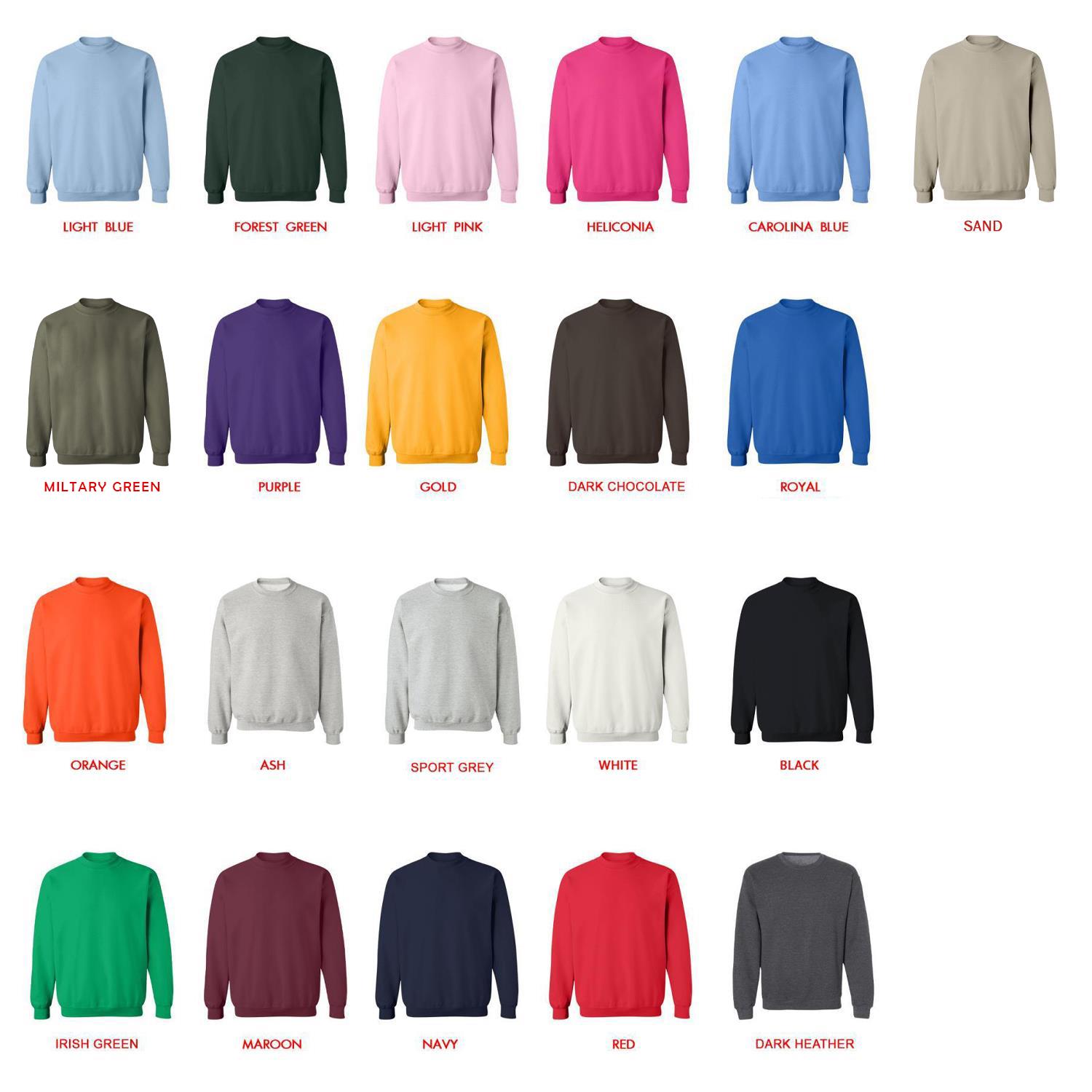 sweatshirt color chart - The Eminence In Shadow Store